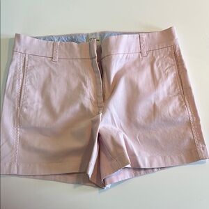 J. Crew women's chino shorts in a light pink color 6